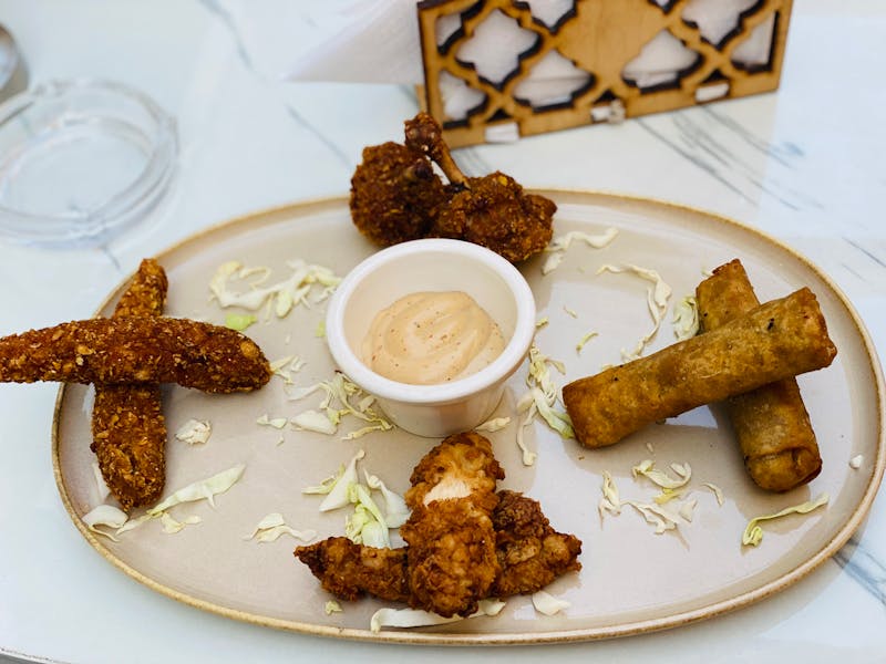 Crispy Chicken Tenders with ranch dipping sauce